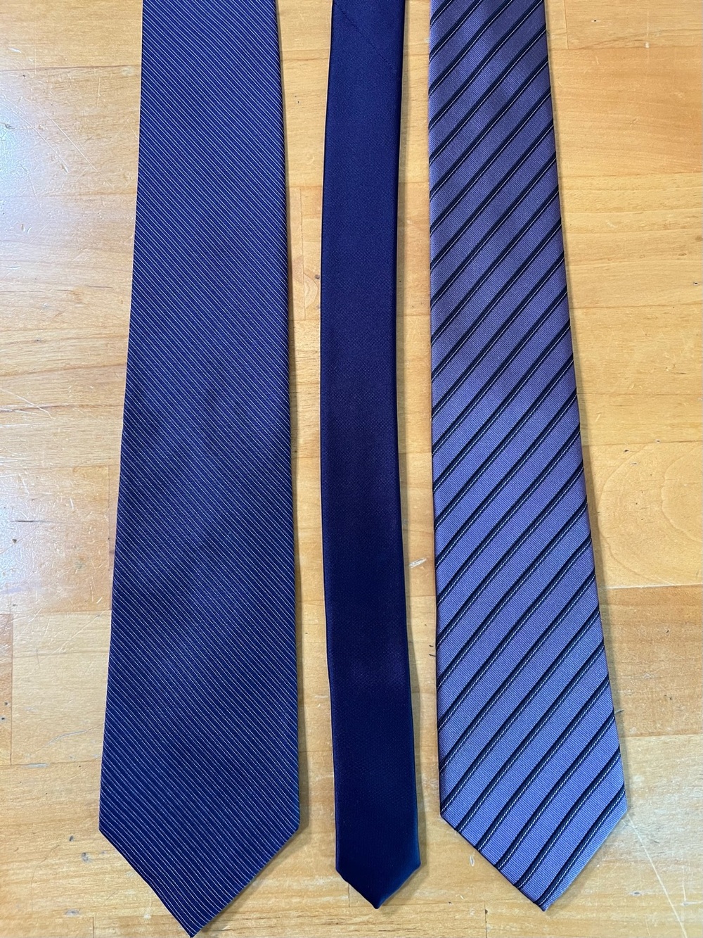 Men’s Purple Tie Lot APT 9 Marc Anthony Dress Neckties Solid Striped Bundle
